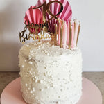 Load image into Gallery viewer, 18th birthday cake. 8inch vanilla sponge with buttercream filling. 
